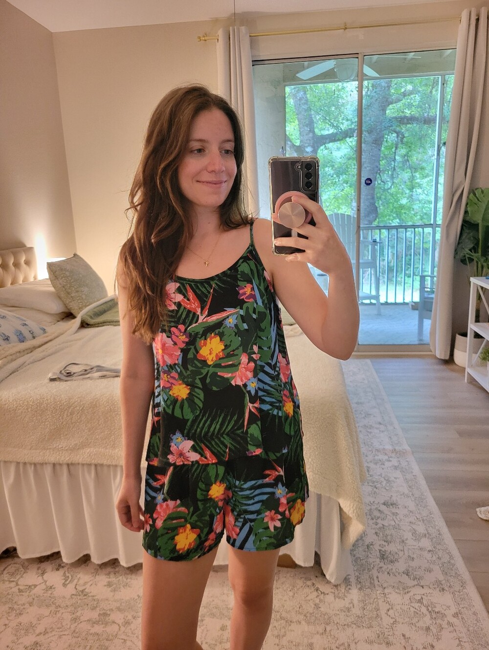 Russell Kemp Tropical tank and shorts set